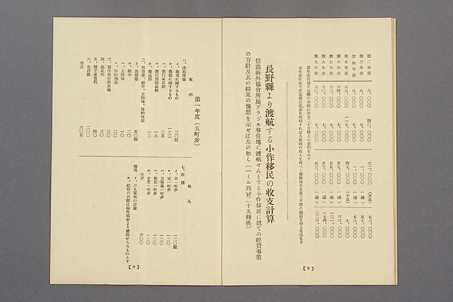 Image “Plan for the establishment of a settlement in Brazil belonging to the Shinano Kaigai Kyokai (Shinano Overseas Society)”