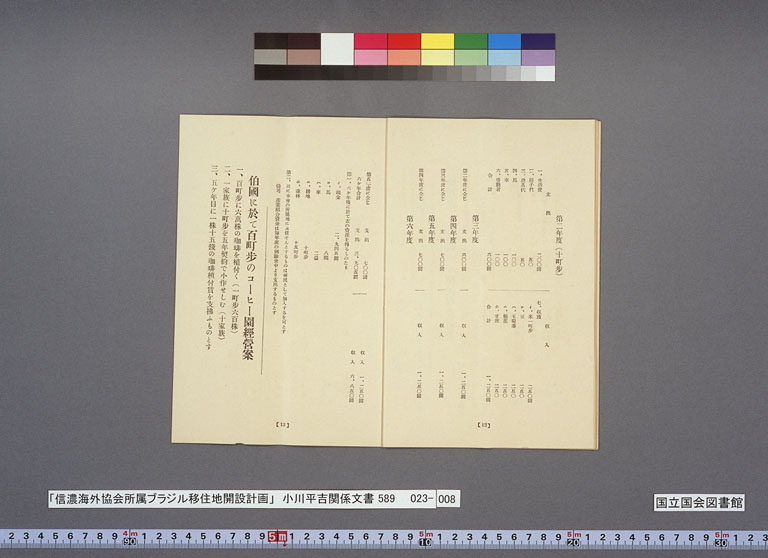 Image “Plan for the establishment of a settlement in Brazil belonging to the Shinano Kaigai Kyokai (Shinano Overseas Society)”