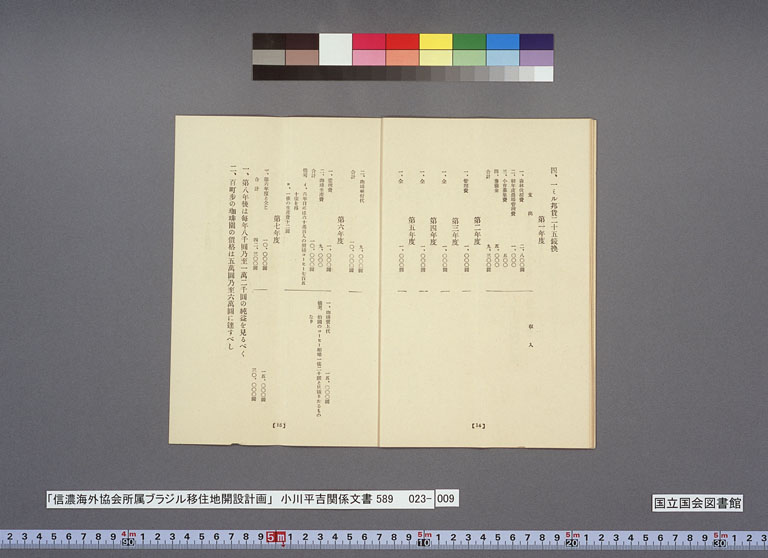 Image “Plan for the establishment of a settlement in Brazil belonging to the Shinano Kaigai Kyokai (Shinano Overseas Society)”