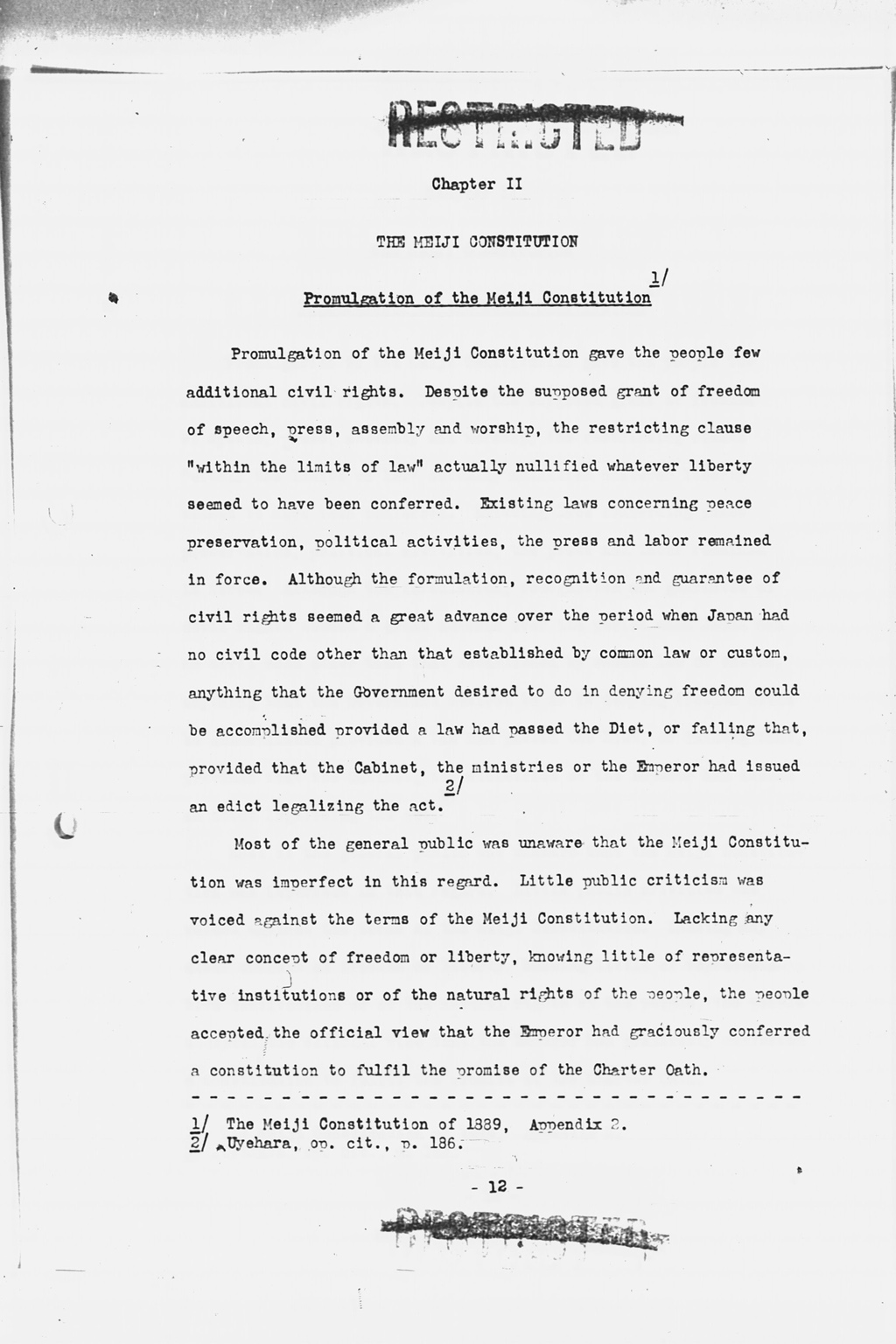 『History of the Non-Military Activities of the Occupation of Japan, 1945 through December 1951, Vol. 7  Constitutional Revision』(拡大画像)