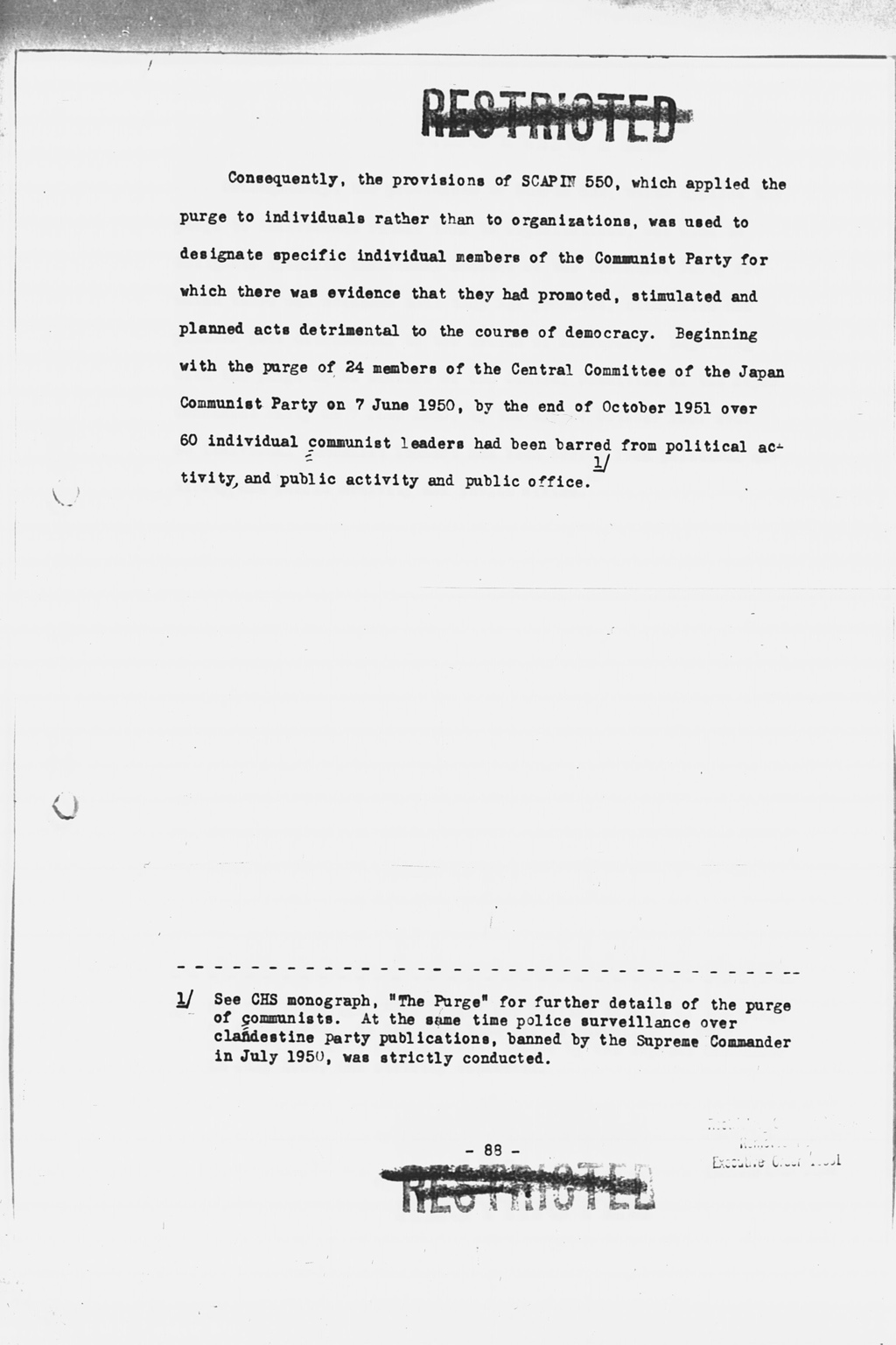 『History of the Non-Military Activities of the Occupation of Japan, 1945 through December 1951, Vol. 7  Constitutional Revision』(拡大画像)