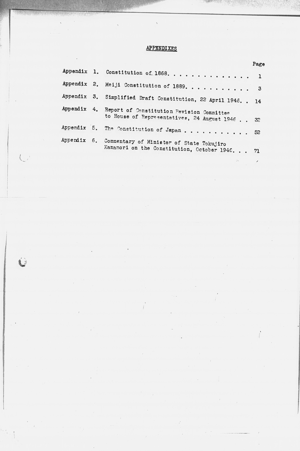 『History of the Non-Military Activities of the Occupation of Japan, 1945 through December 1951, Vol. 7  Constitutional Revision』(拡大画像)