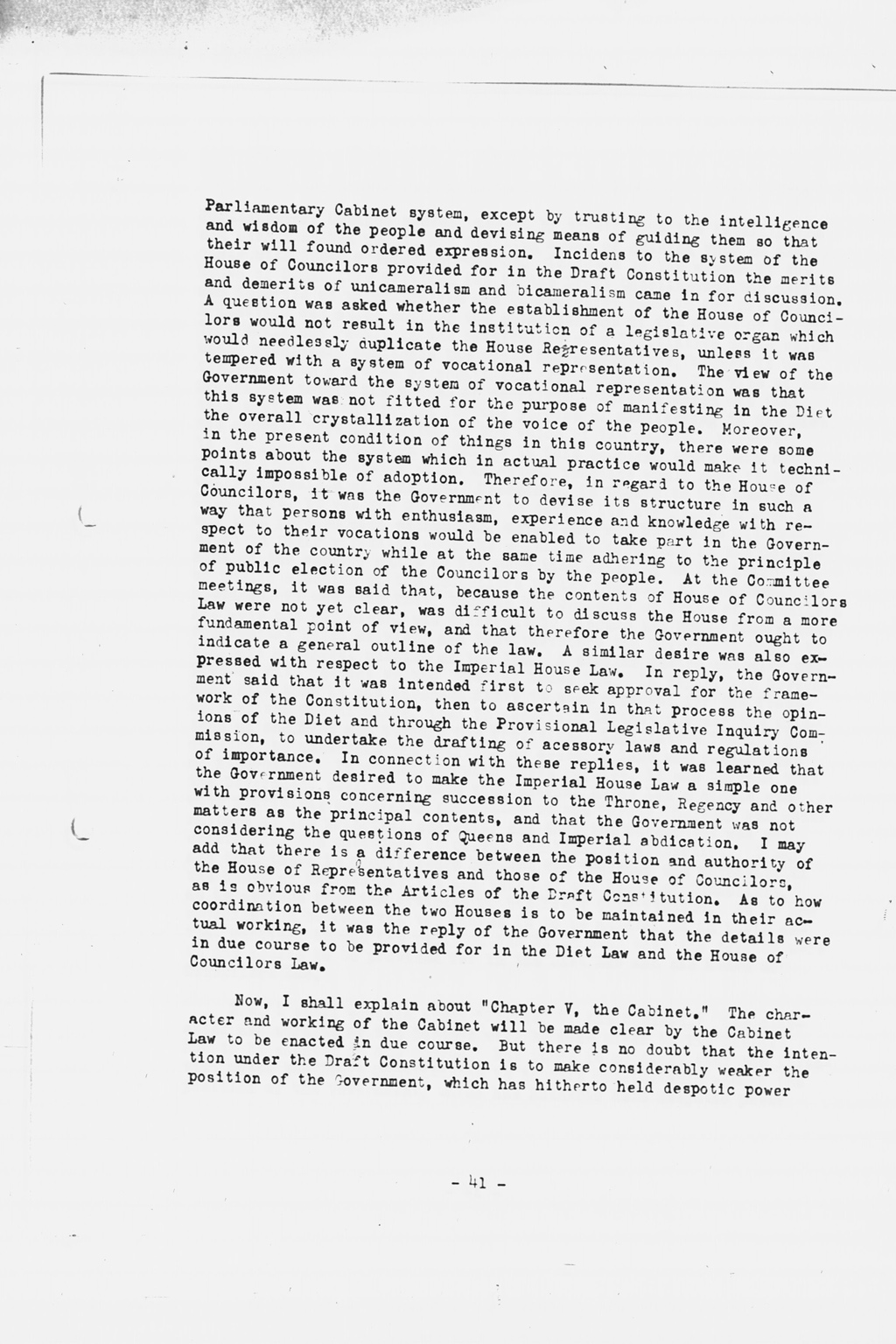 [History of the Non-Military Activities of the Occupation of Japan, 1945 through December 1951, Vol. 7 Constitutional Revision](Larger image)