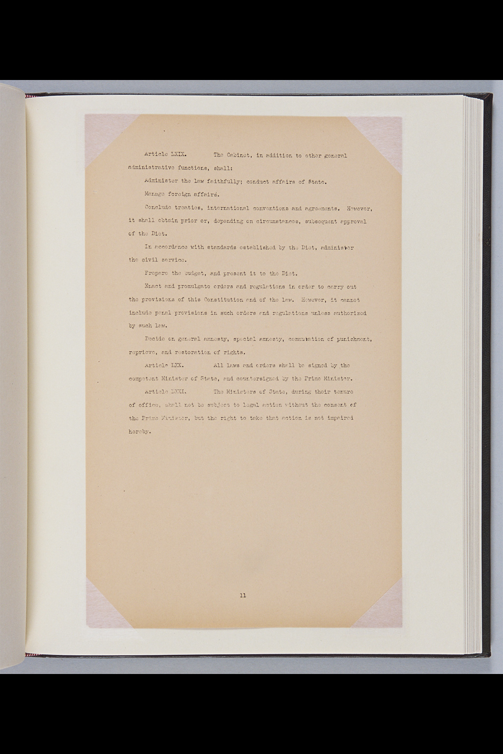 『Alfred Hussey Papers; Constitution File No. 1』(拡大画像)