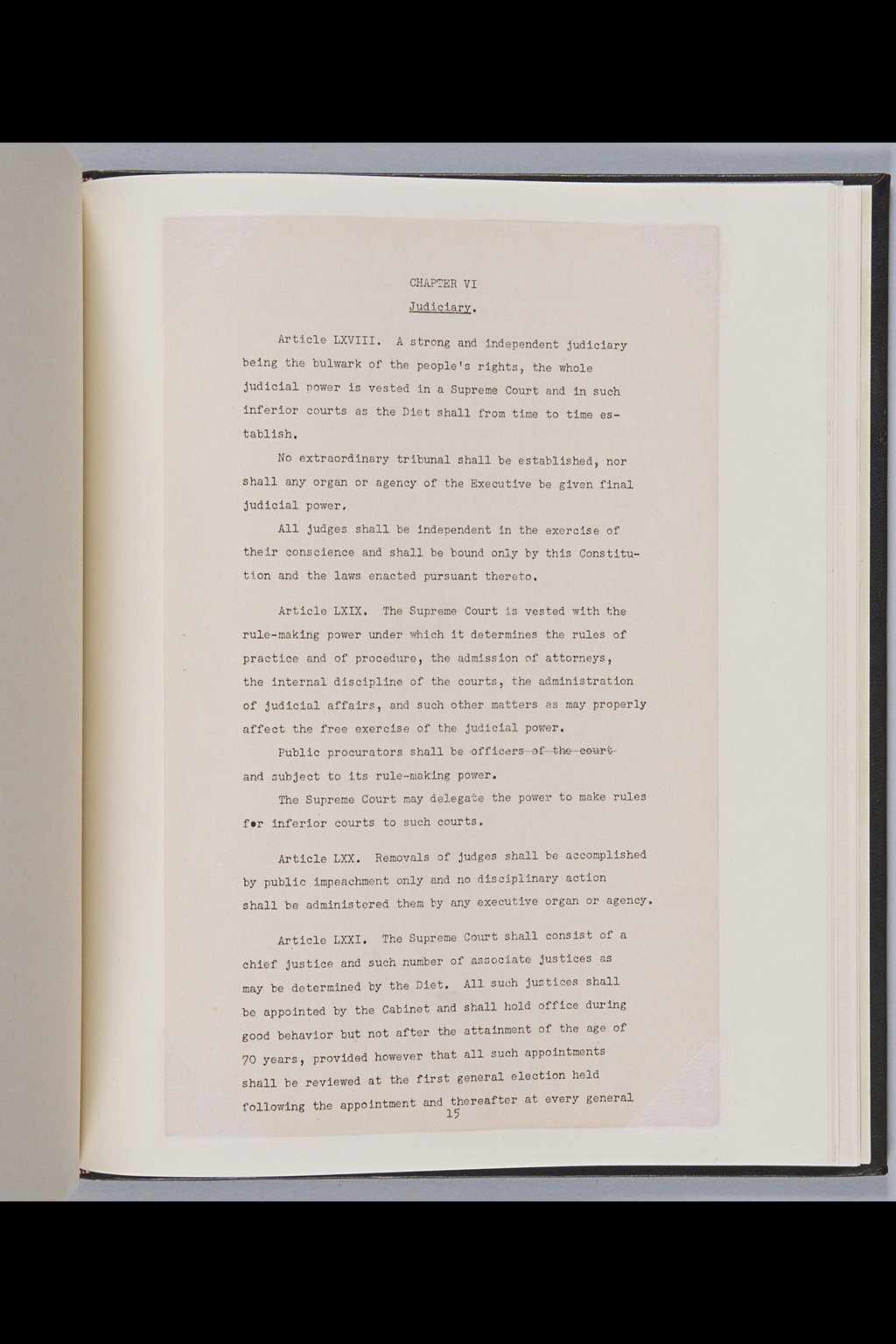 [Alfred Hussey Papers; Constitution File No. 1](Larger image)