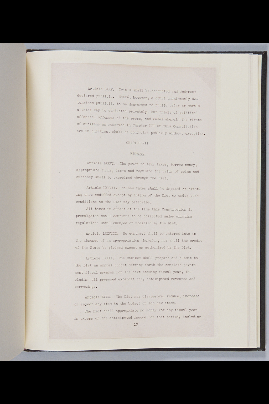 [Alfred Hussey Papers; Constitution File No. 1](Larger image)