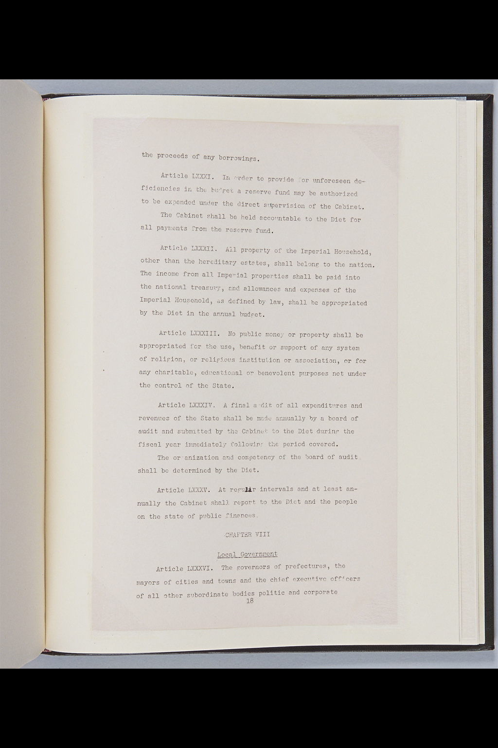 [Alfred Hussey Papers; Constitution File No. 1](Larger image)