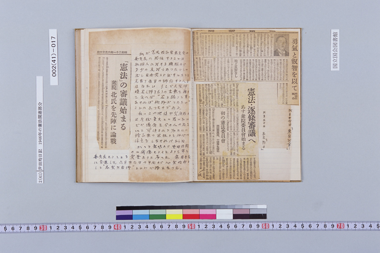 [NisshiThe portion of Ashida's Diary concerning the Revision of the Constitution](Regular image)