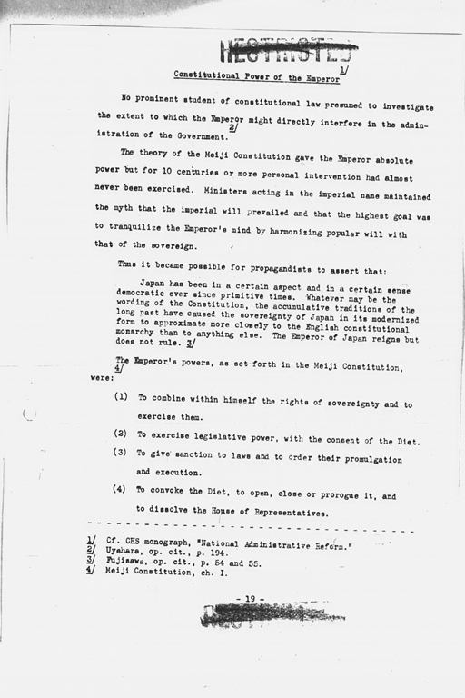 『History of the Non-Military Activities of the Occupation of Japan, 1945 through December 1951, Vol. 7  Constitutional Revision』(標準画像)