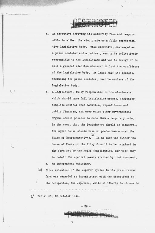 『History of the Non-Military Activities of the Occupation of Japan, 1945 through December 1951, Vol. 7  Constitutional Revision』(標準画像)