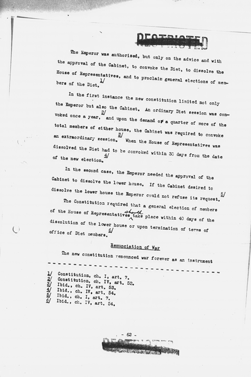 『History of the Non-Military Activities of the Occupation of Japan, 1945 through December 1951, Vol. 7  Constitutional Revision』(標準画像)