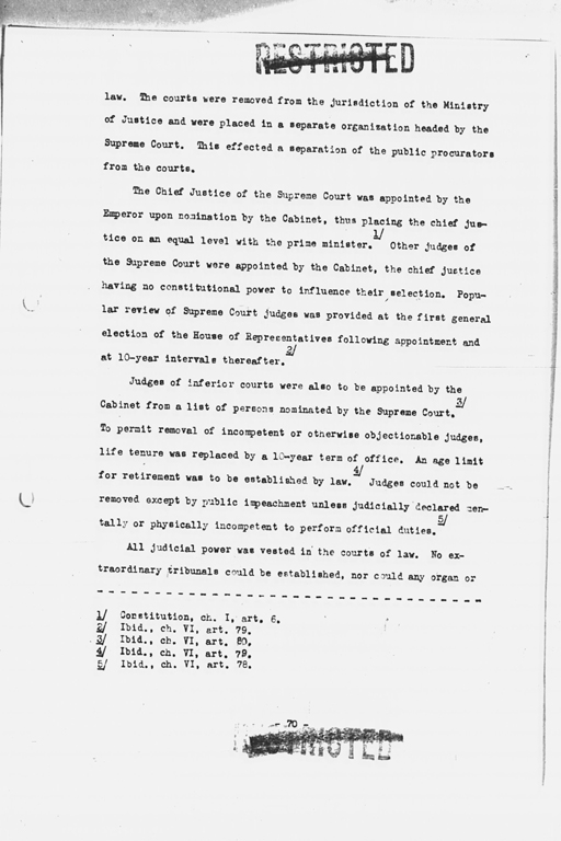 『History of the Non-Military Activities of the Occupation of Japan, 1945 through December 1951, Vol. 7  Constitutional Revision』(標準画像)