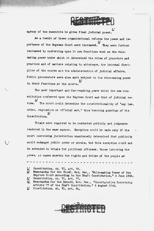 『History of the Non-Military Activities of the Occupation of Japan, 1945 through December 1951, Vol. 7  Constitutional Revision』(標準画像)