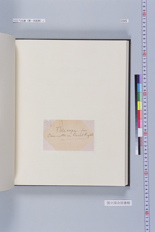 [Alfred Hussey Papers; Constitution File No. 1](Regular image)