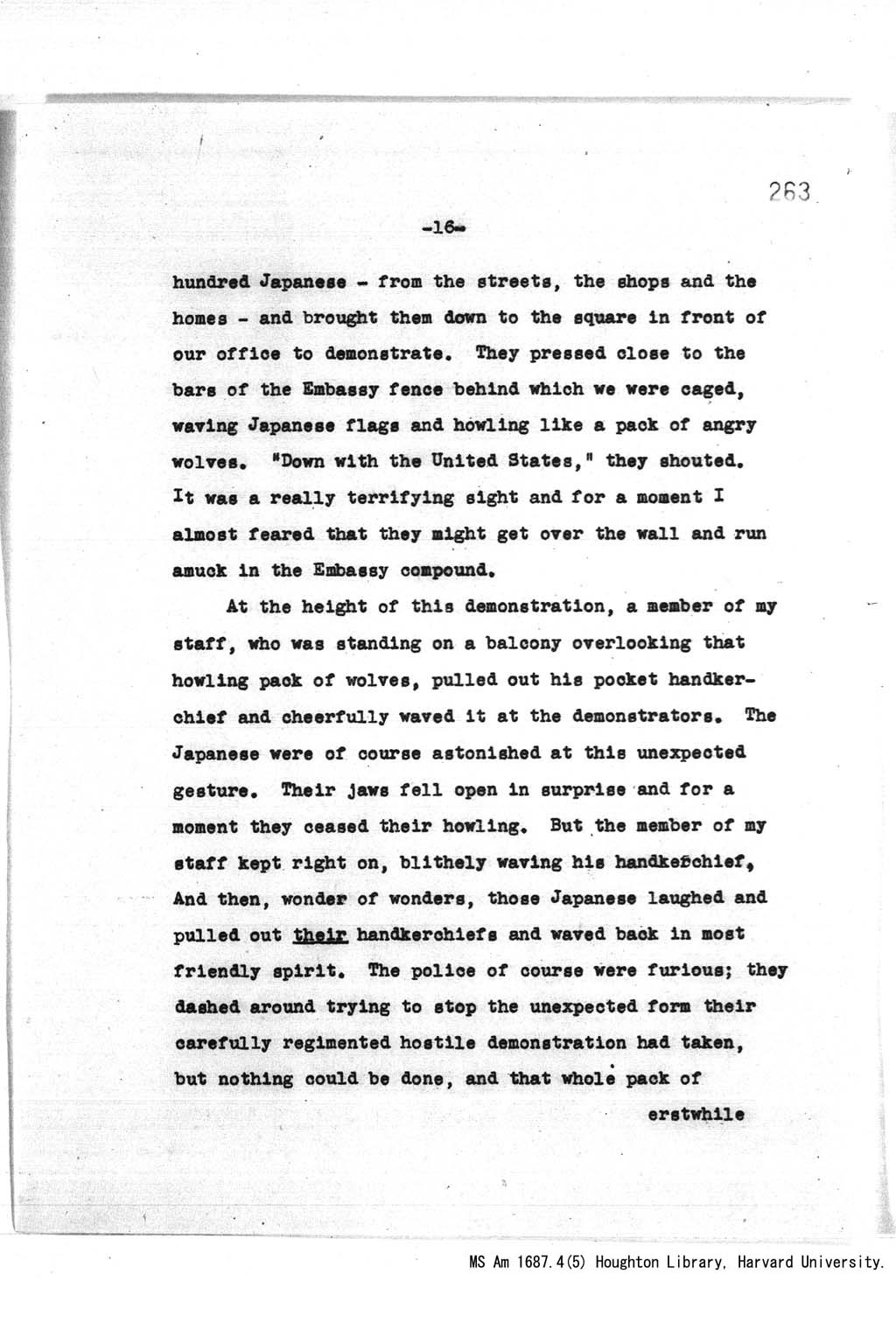 『Address at the Annual Banquet Celebrating the 90th Anniversary of the Illinois Education Association, Chicago, Illinois, at 8:00 p.m., December 29, 1943.』(拡大画像)