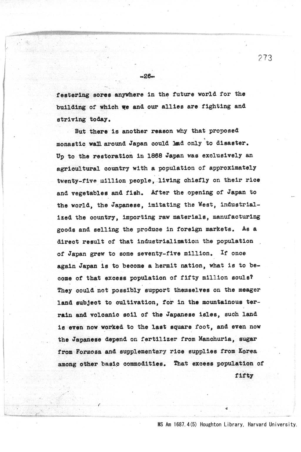 [Address at the Annual Banquet celebrating the 90th Anniversary of the Illinois Education association, Chicago, at 8:00 pm, December 29, 1943](Larger image)