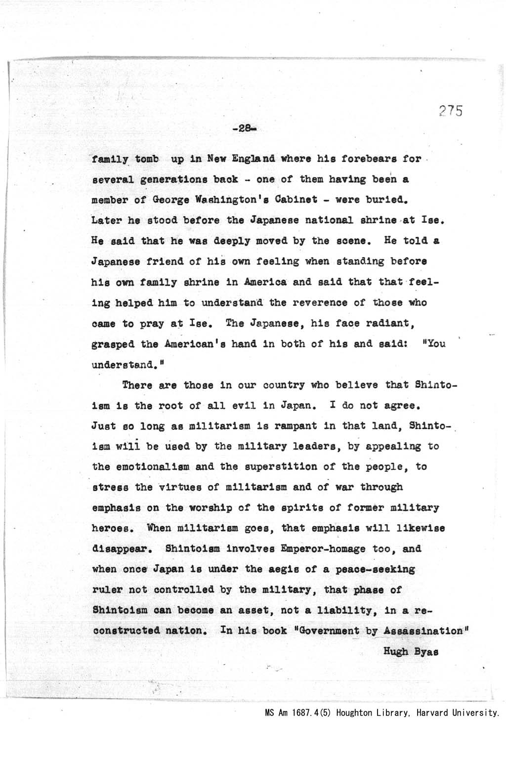 [Address at the Annual Banquet celebrating the 90th Anniversary of the Illinois Education association, Chicago, at 8:00 pm, December 29, 1943](Larger image)