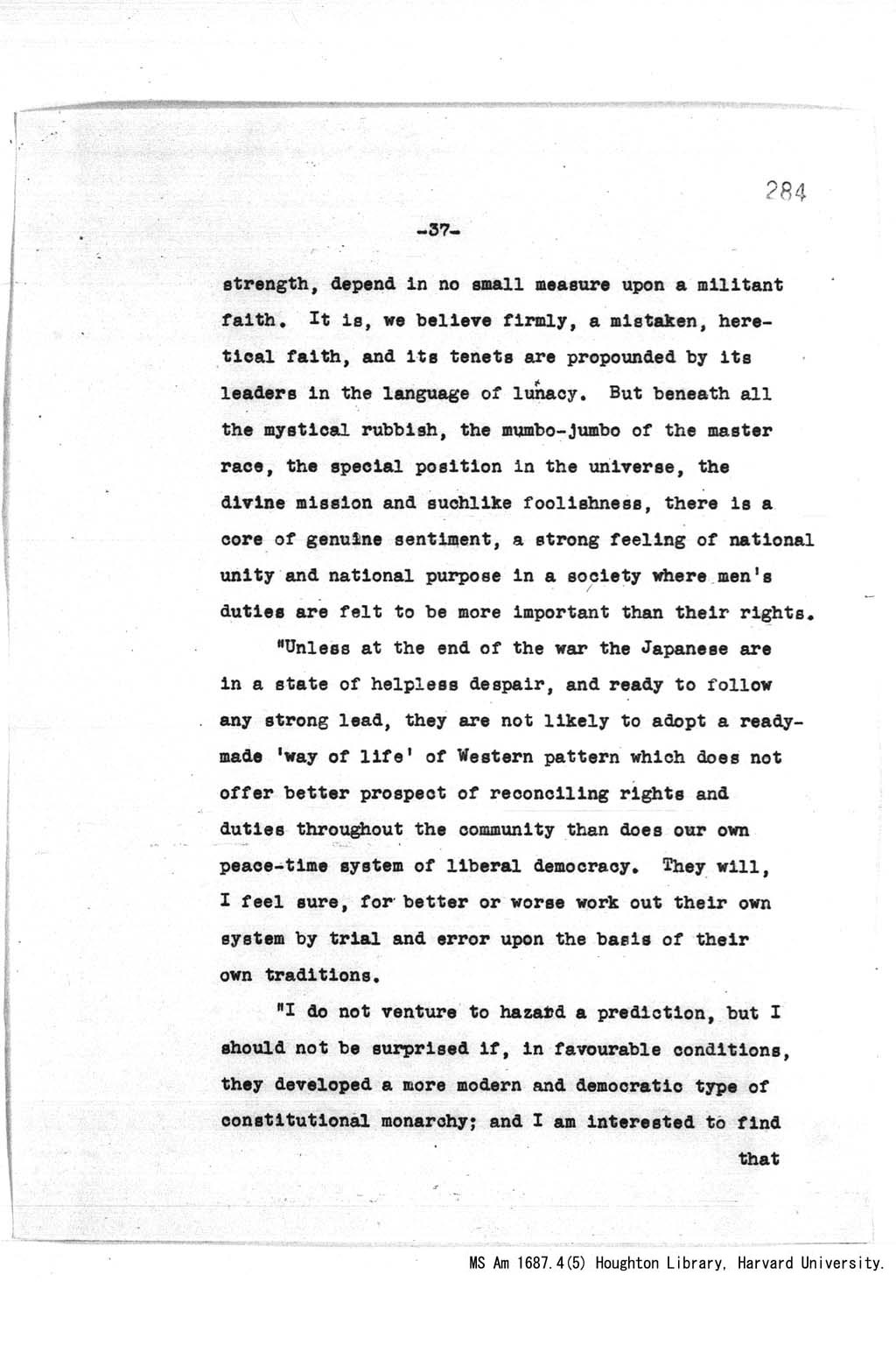 [Address at the Annual Banquet celebrating the 90th Anniversary of the Illinois Education association, Chicago, at 8:00 pm, December 29, 1943](Larger image)