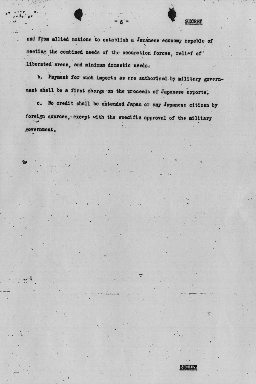 『Summary of United States Initial Post-Defeat Policy relating to Japan (Informal and without Commitment by the Department of State)』(拡大画像)