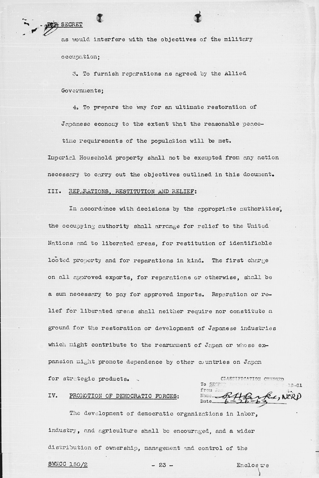 [United States Initial Post-Defeat Policy Relating to Japan (SWNCC150/2)](Larger image)