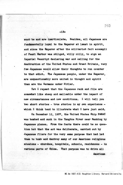 『Address at the Annual Banquet Celebrating the 90th Anniversary of the Illinois Education Association, Chicago, Illinois, at 8:00 p.m., December 29, 1943.』(標準画像)