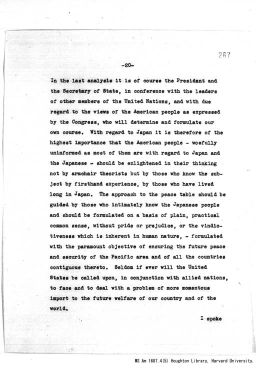 [Address at the Annual Banquet celebrating the 90th Anniversary of the Illinois Education association, Chicago, at 8:00 pm, December 29, 1943](Regular image)