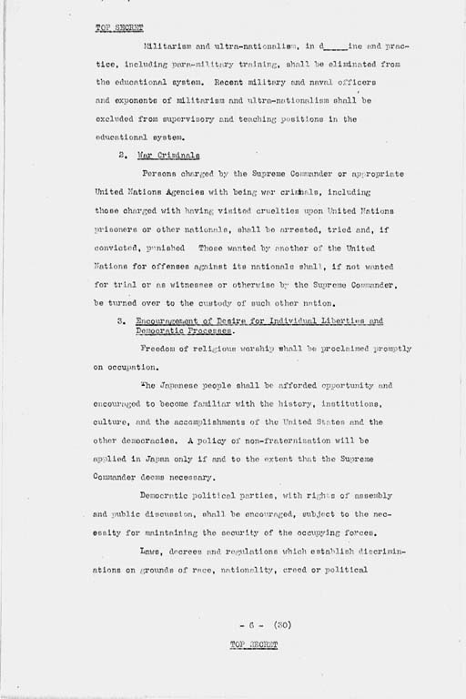 『U.S. Initial Post-Surrender Policy for Japan (SWNCC150/3)』(標準画像)