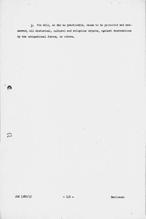 『Basic Initial Post Surrender Directive to Supreme Commander for the Allied Powers for the Occupation and Control of Japan (JCS1380/15)』(標準画像)