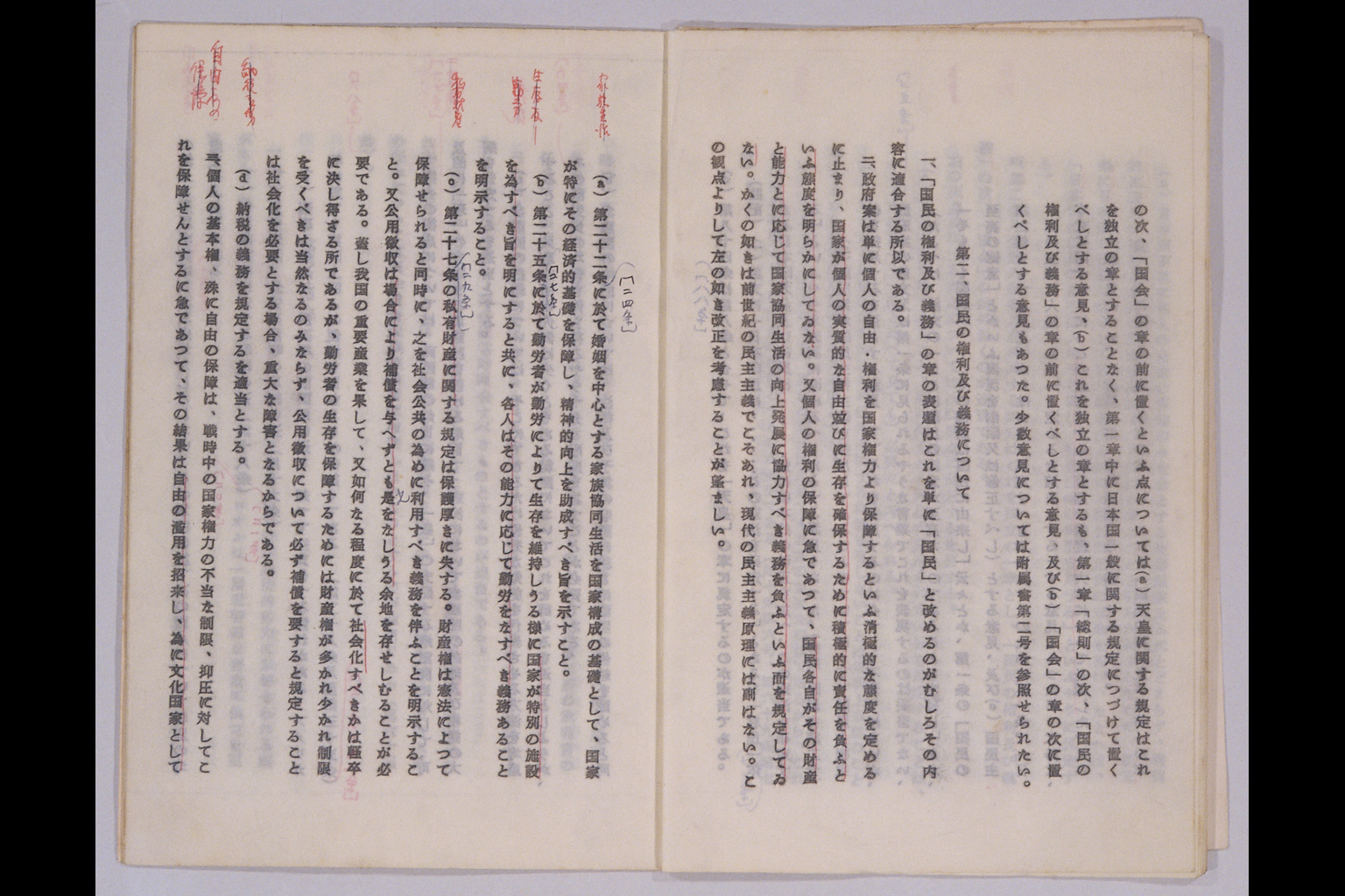 『東京帝国大学憲法研究委員会報告書』(拡大画像)