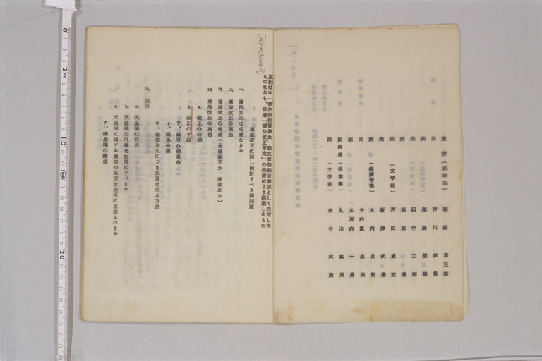 『東京帝国大学憲法研究委員会報告書』(標準画像)