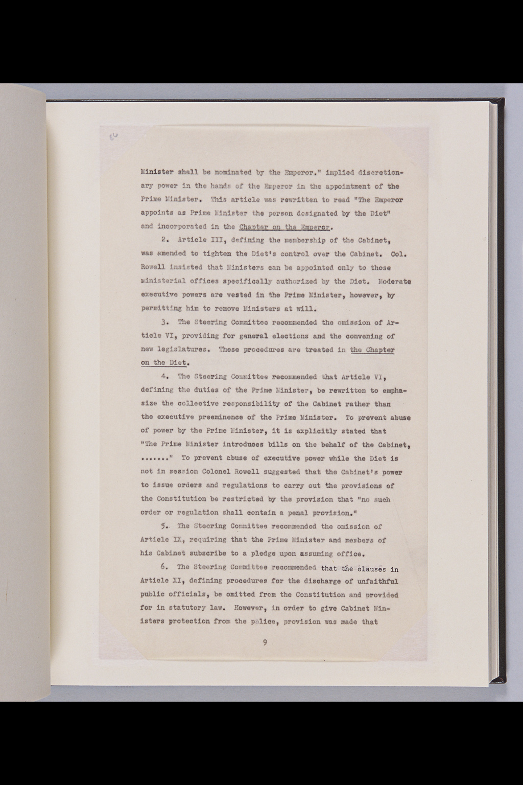 [Ellerman Notes on Minutes of Government Section, Public Administration Division Meetings and Steering Committee Meetings between 5 February and 12 February inclusive](Larger image)