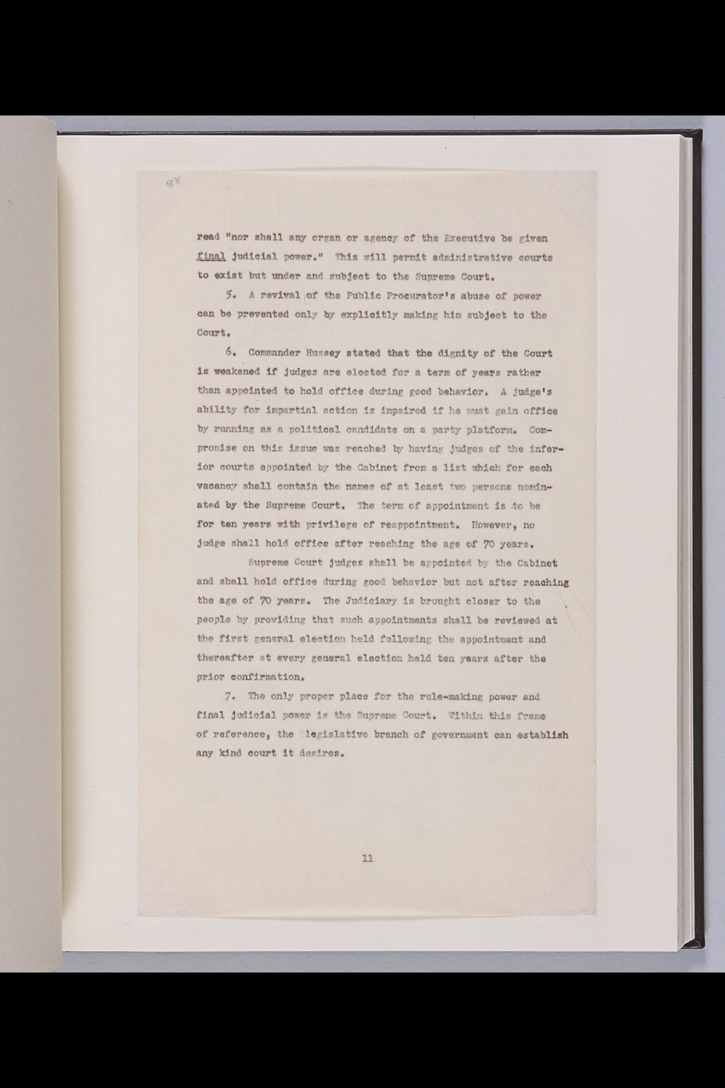 [Ellerman Notes on Minutes of Government Section, Public Administration Division Meetings and Steering Committee Meetings between 5 February and 12 February inclusive](Larger image)