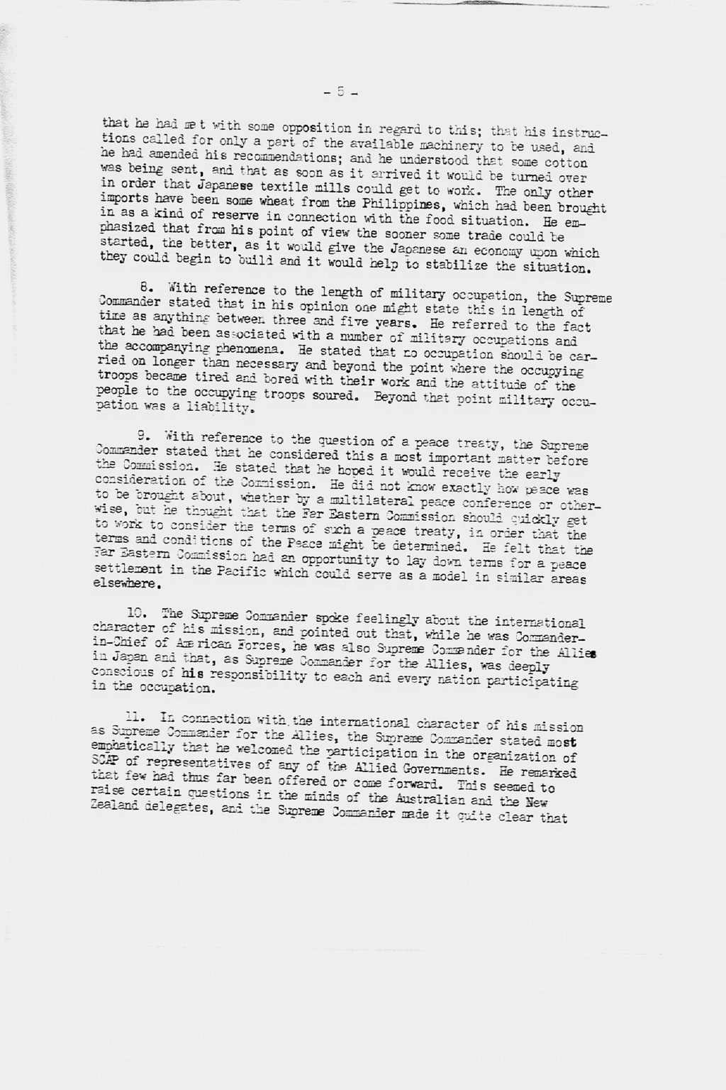 [Memorandum of Interview with General of the Army Douglas MacArthur Held on January 29, 1946](Larger image)