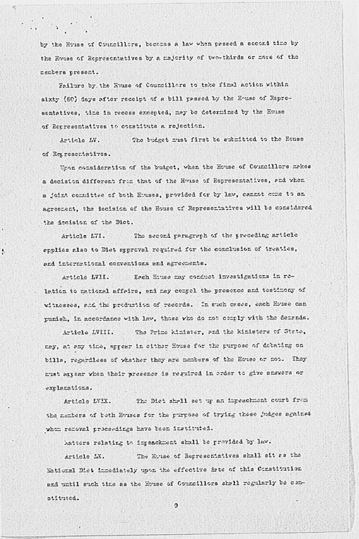 [Max W. Bishop to the Secretary of State, Subject: Japanese Government's Draft Constitution](Regular image)