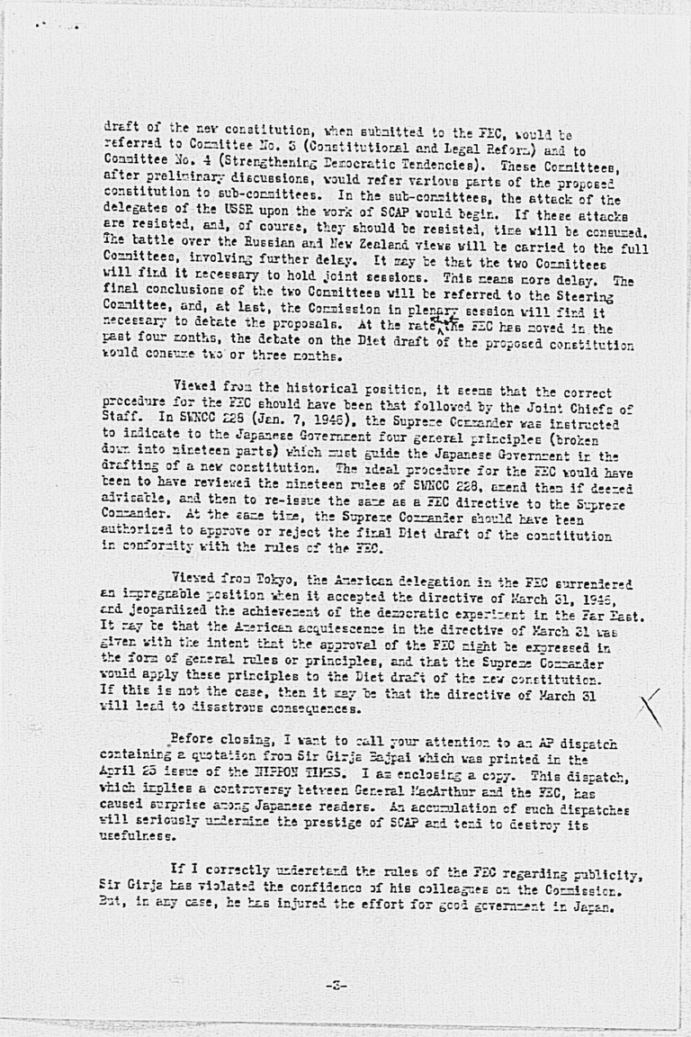 『Letter from Kenneth Colegrove to General Frank R. McCoy, dated 26 April 1946』(標準画像)