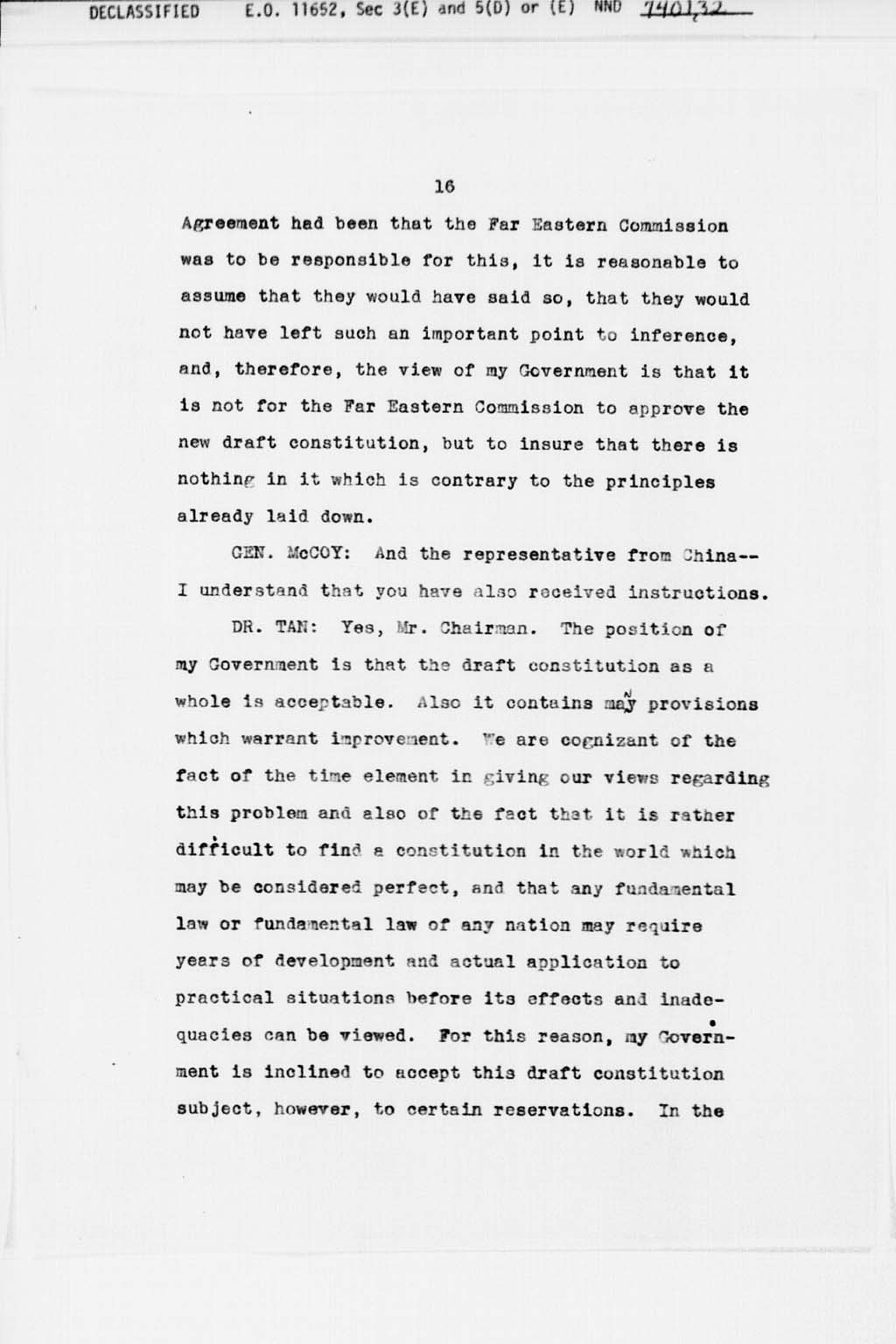 『Transcript of Twenty-Seventh Meeting of the Far Eastern Commission, Held in Main Conference Room, 2516 Massachusetts Avenue, N.W., Saturday, September 21, 1946』(拡大画像)