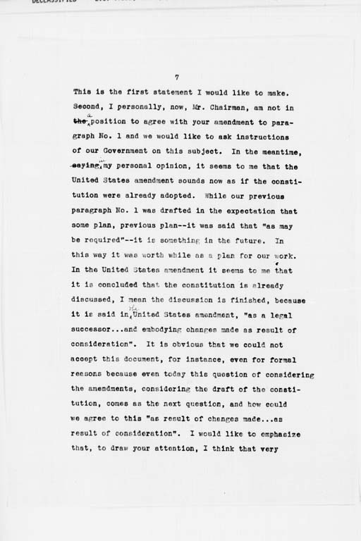 [Transcript of Twenty-Seventh Meeting of the Far Eastern Commission, Held in Main Conference Room, 2516 Massachusetts Avenue, N.W., Saturday, September 21, 1946](Regular image)