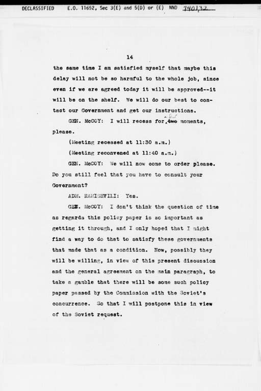 [Transcript of Twenty-Seventh Meeting of the Far Eastern Commission, Held in Main Conference Room, 2516 Massachusetts Avenue, N.W., Saturday, September 21, 1946](Regular image)