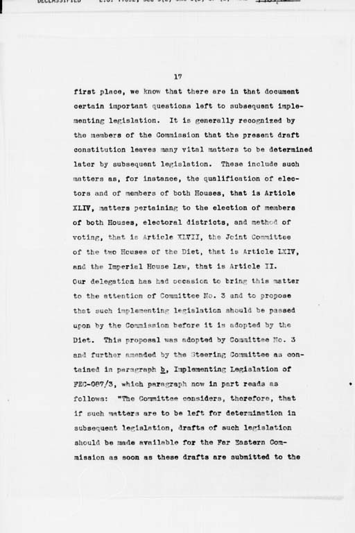 [Transcript of Twenty-Seventh Meeting of the Far Eastern Commission, Held in Main Conference Room, 2516 Massachusetts Avenue, N.W., Saturday, September 21, 1946](Regular image)