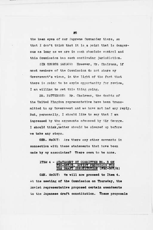 [Transcript of Twenty-Seventh Meeting of the Far Eastern Commission, Held in Main Conference Room, 2516 Massachusetts Avenue, N.W., Saturday, September 21, 1946](Regular image)