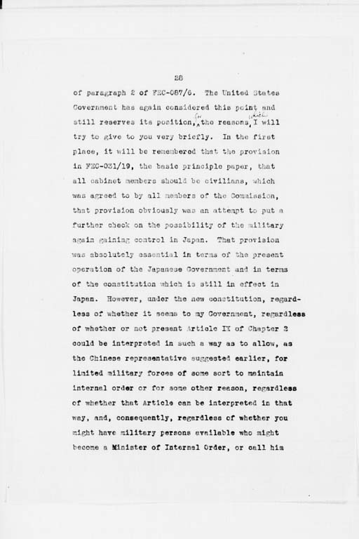 [Transcript of Twenty-Seventh Meeting of the Far Eastern Commission, Held in Main Conference Room, 2516 Massachusetts Avenue, N.W., Saturday, September 21, 1946](Regular image)