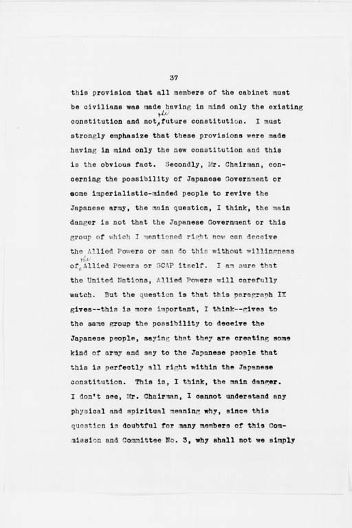 [Transcript of Twenty-Seventh Meeting of the Far Eastern Commission, Held in Main Conference Room, 2516 Massachusetts Avenue, N.W., Saturday, September 21, 1946](Regular image)