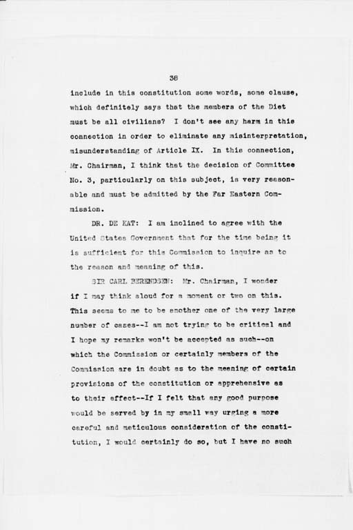 『Transcript of Twenty-Seventh Meeting of the Far Eastern Commission, Held in Main Conference Room, 2516 Massachusetts Avenue, N.W., Saturday, September 21, 1946』(標準画像)