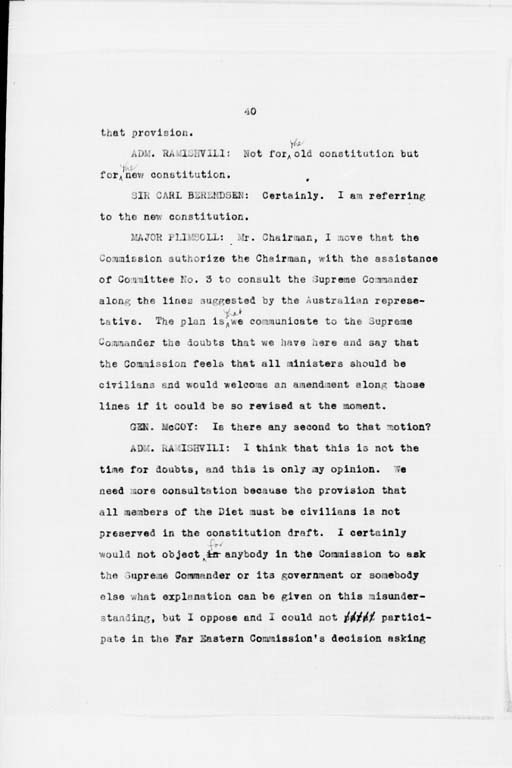 [Transcript of Twenty-Seventh Meeting of the Far Eastern Commission, Held in Main Conference Room, 2516 Massachusetts Avenue, N.W., Saturday, September 21, 1946](Regular image)