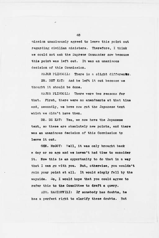 [Transcript of Twenty-Seventh Meeting of the Far Eastern Commission, Held in Main Conference Room, 2516 Massachusetts Avenue, N.W., Saturday, September 21, 1946](Regular image)