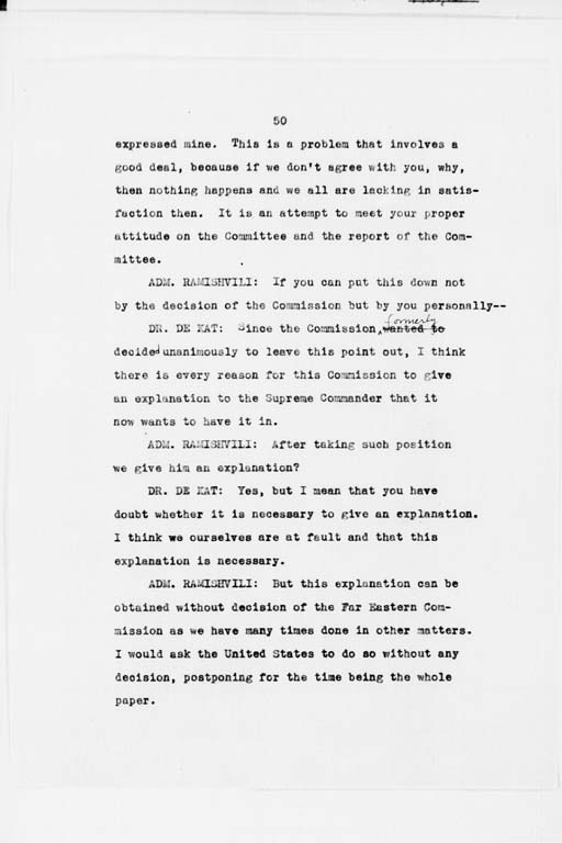 [Transcript of Twenty-Seventh Meeting of the Far Eastern Commission, Held in Main Conference Room, 2516 Massachusetts Avenue, N.W., Saturday, September 21, 1946](Regular image)