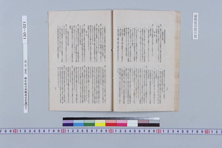 [Rinji Hosei Chosakai ni Okeru Shimon Dai-ichigo "Kenpo no Kaisei ni Tomonai, Seitei Matawa Kaisei wo Hitsuyo to Suru Shuyona Horitsu ni Tsuite, Sono Hoan no Yoko wo Shimesaretai." ni Taisuru Toshins](Regular image)