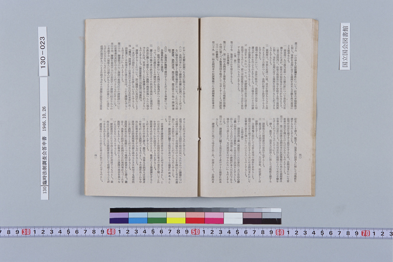 [Rinji Hosei Chosakai ni Okeru Shimon Dai-ichigo "Kenpo no Kaisei ni Tomonai, Seitei Matawa Kaisei wo Hitsuyo to Suru Shuyona Horitsu ni Tsuite, Sono Hoan no Yoko wo Shimesaretai." ni Taisuru Toshins](Regular image)