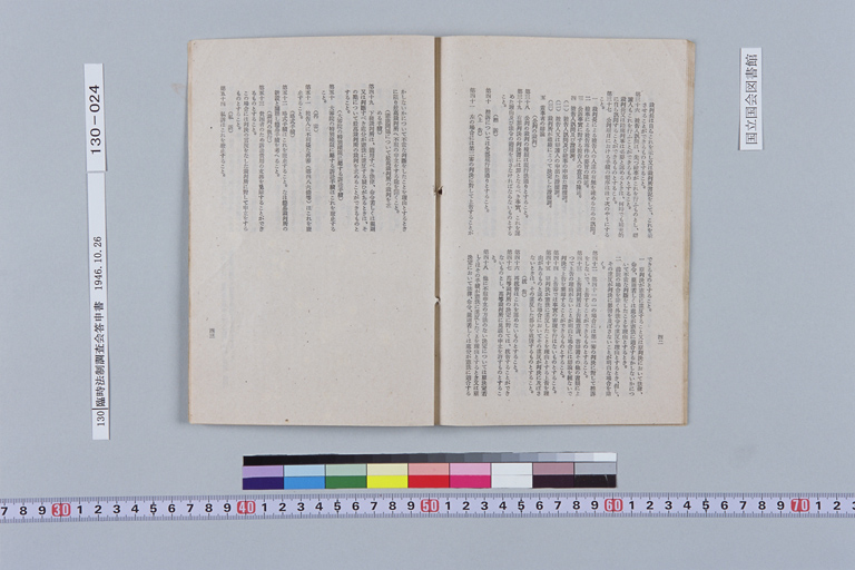 [Rinji Hosei Chosakai ni Okeru Shimon Dai-ichigo "Kenpo no Kaisei ni Tomonai, Seitei Matawa Kaisei wo Hitsuyo to Suru Shuyona Horitsu ni Tsuite, Sono Hoan no Yoko wo Shimesaretai." ni Taisuru Toshins](Regular image)