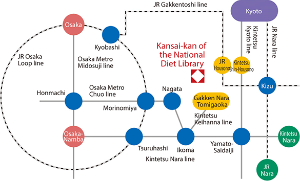 Railway Route Map around the library. See below